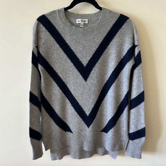 Neiman Markus cashmere Chevron knit  sweater tunic - Picture 1 of 7